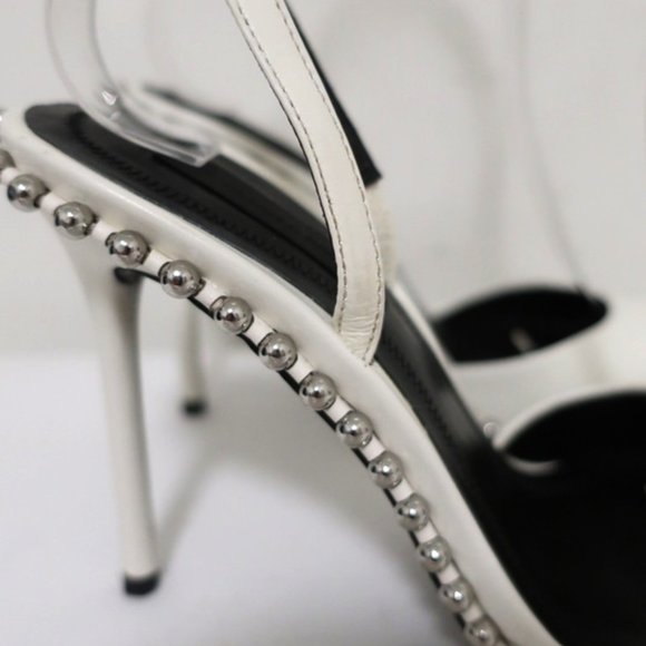 Alexander Wang Rina Pumps White Studded Size 35 - Picture 3 of 12